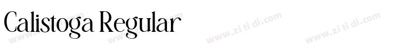 Calistoga Regular字体转换 Calistoga Regular字体转换